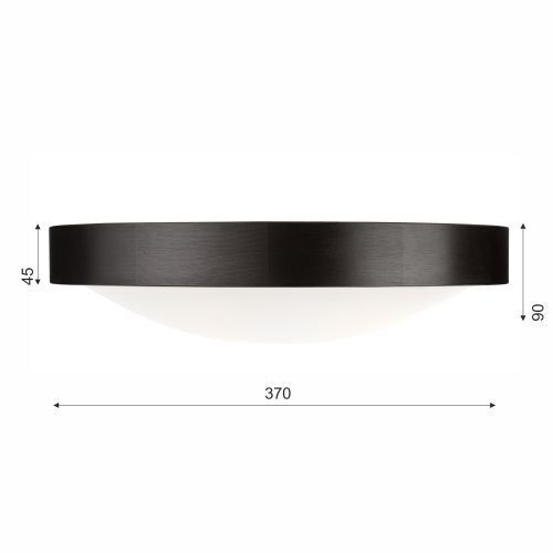 Plafonnier FERNLY Marron Moderne rond Salon