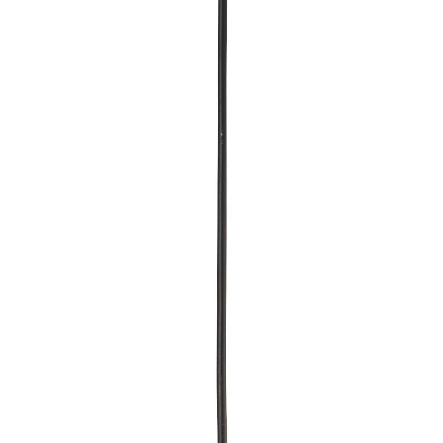 Suspension Noir Blanc E27 Ø 25 cm rond verre métal