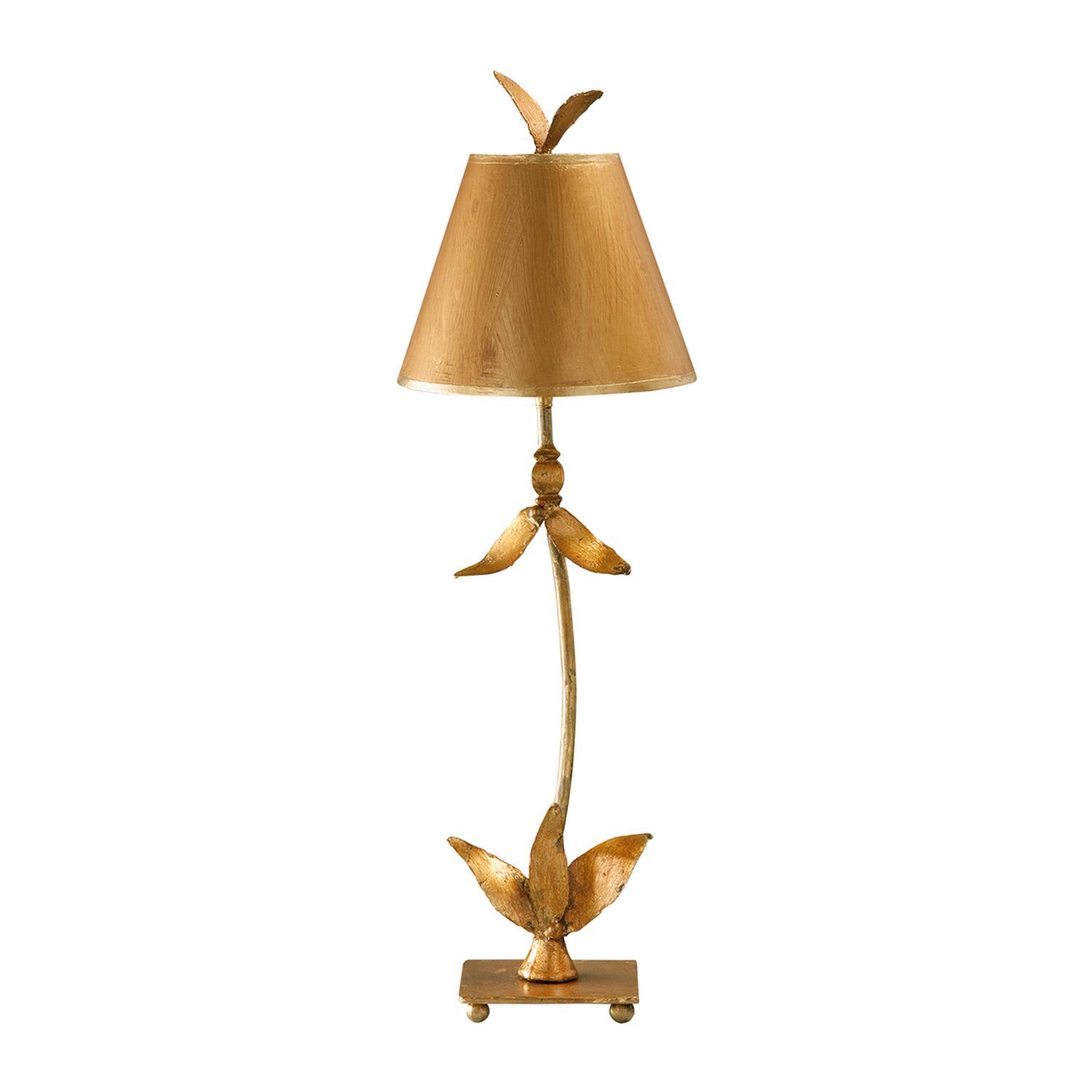 Lampadaire ELIF en feuille d'or H:76cm Lampe de sol