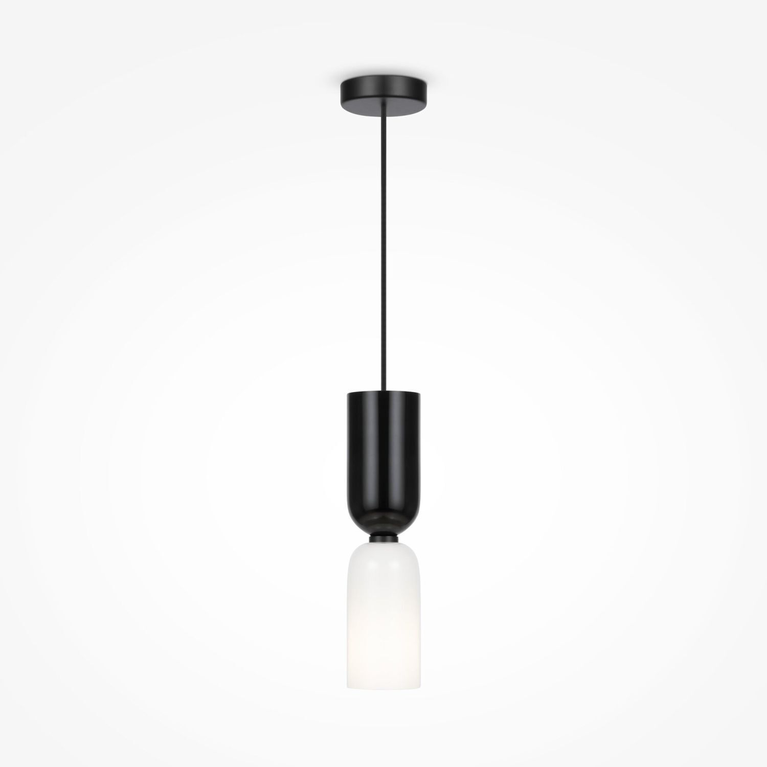 Lampe à suspendre métal verre E14 ronde Ø 8 cm H : max. 232 cm