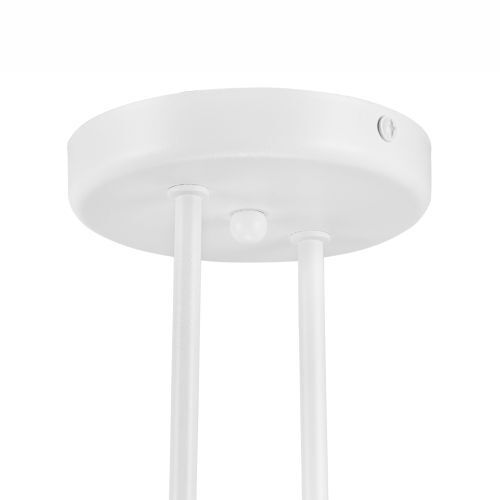 Plafonnier LIZBETH Blanc Métal Salon Lampe