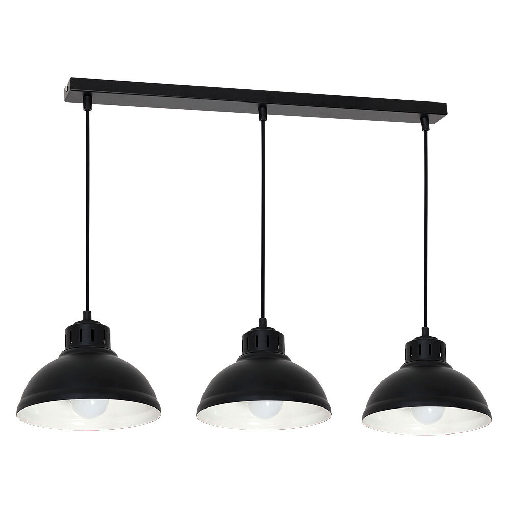 Lampe à suspendre SVEN en noir 3-flmg