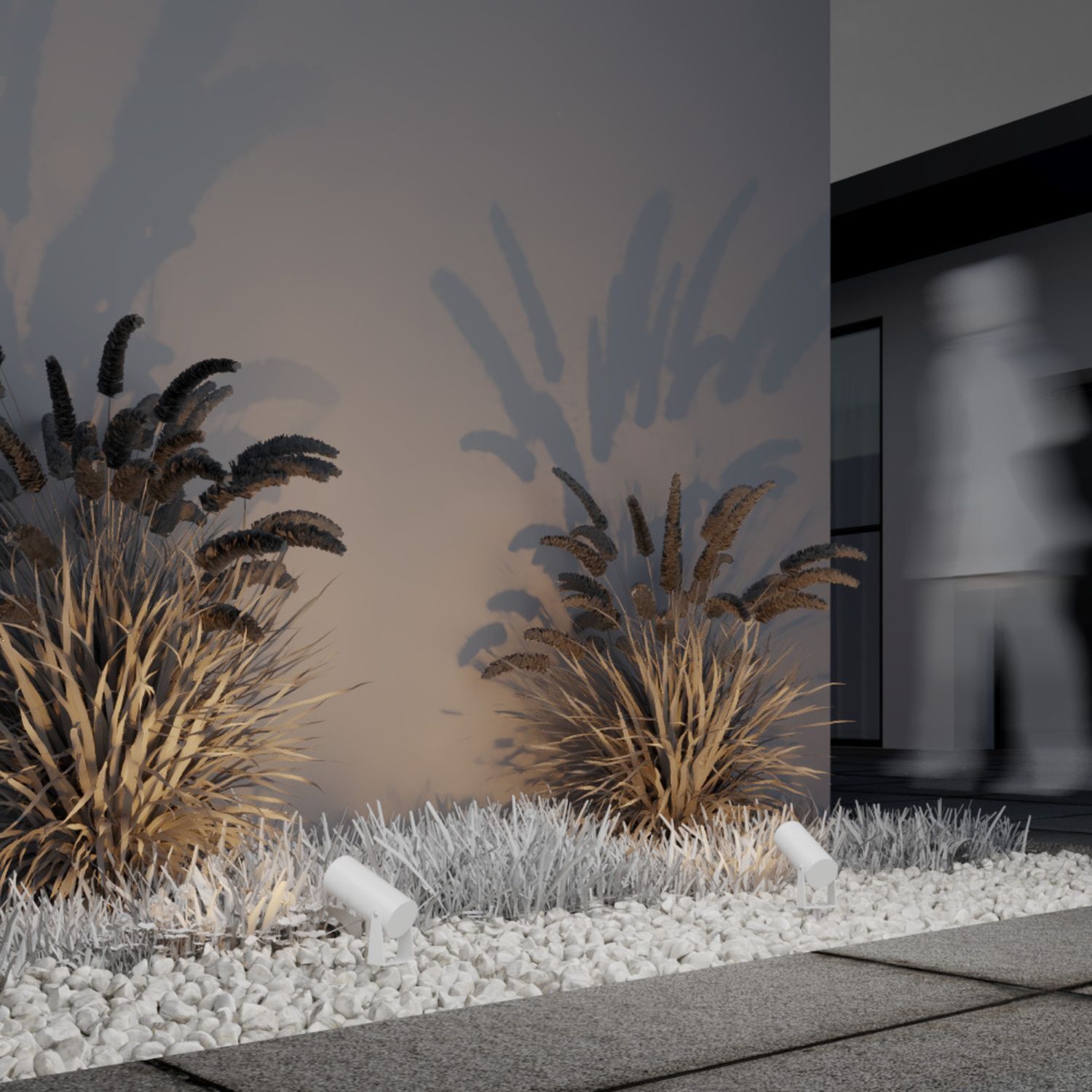 LED Stehleuchte außen Aluminium Glas 15,9 cm hoch IP65 Drinnen, Innenarchitektur, Natur, Draußen, Wetter