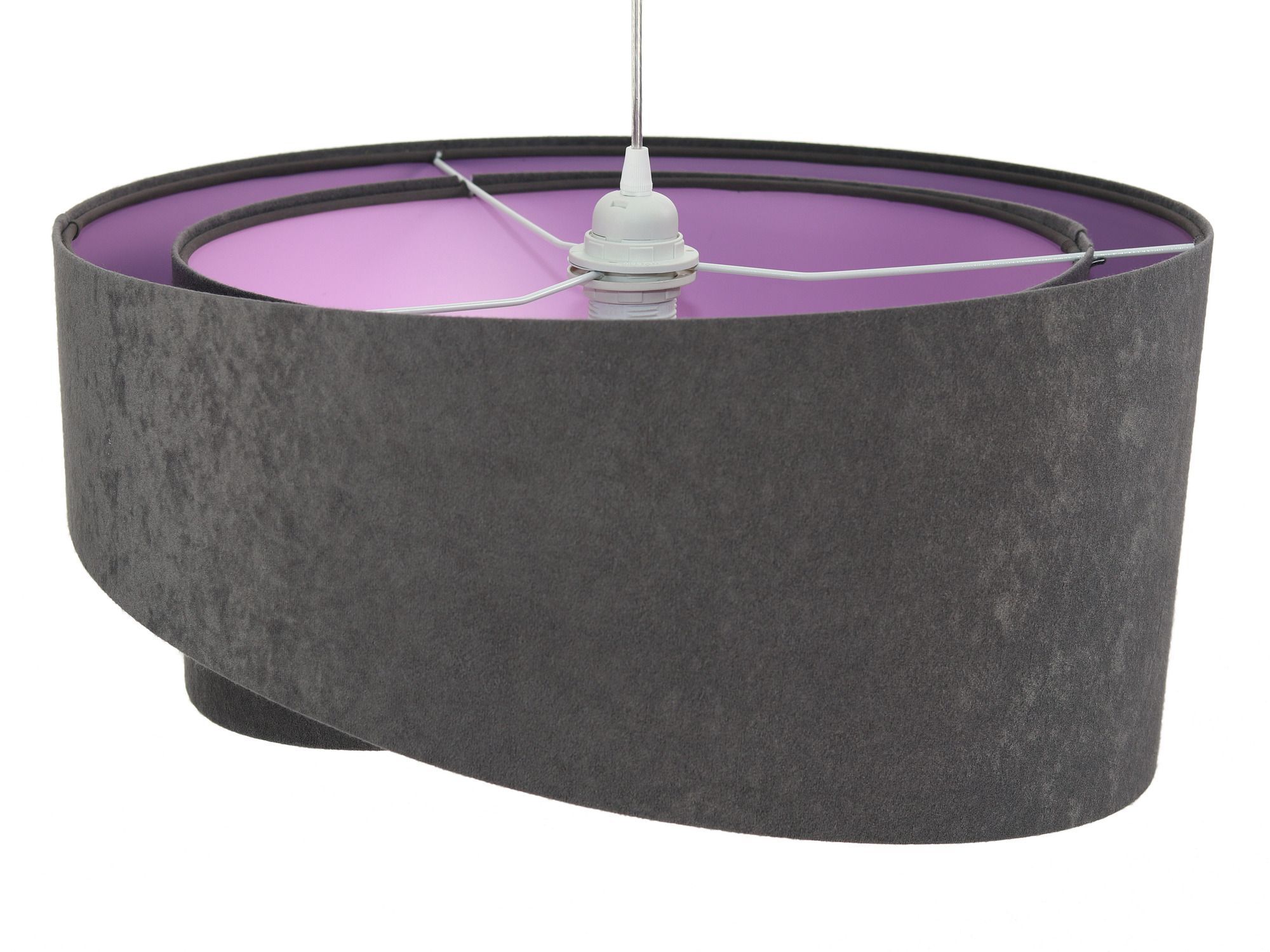 Suspension BRANDO gris foncé lilas Ø50cm Table de salle à manger