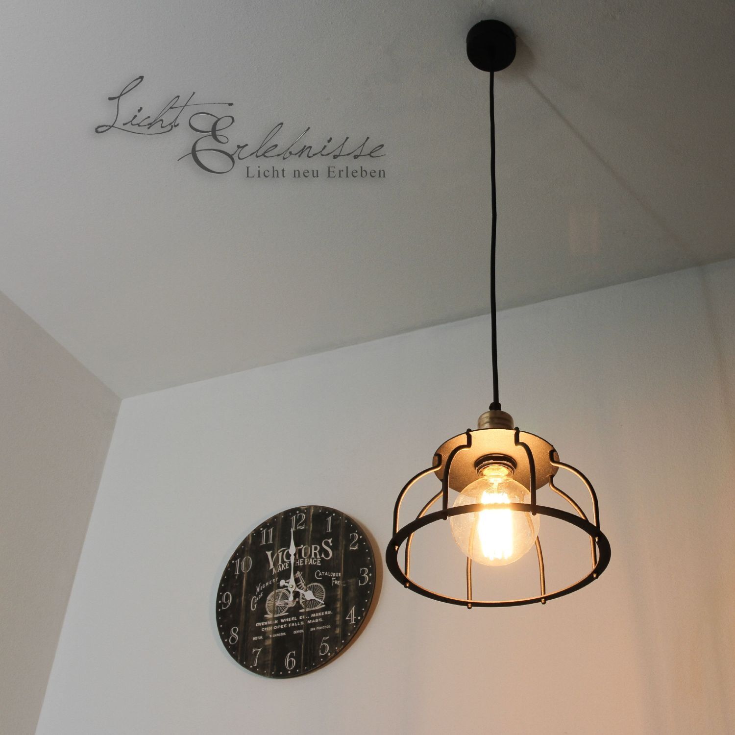 XL Edison Lampe à suspendre Steam Punk