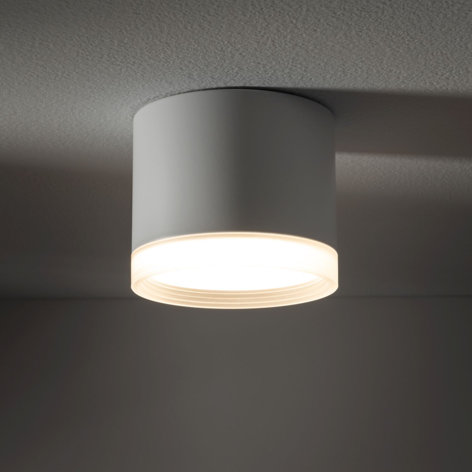 Spot de plafond Ø 8,5 cm GX53 blanc rond petit H : 7 cm