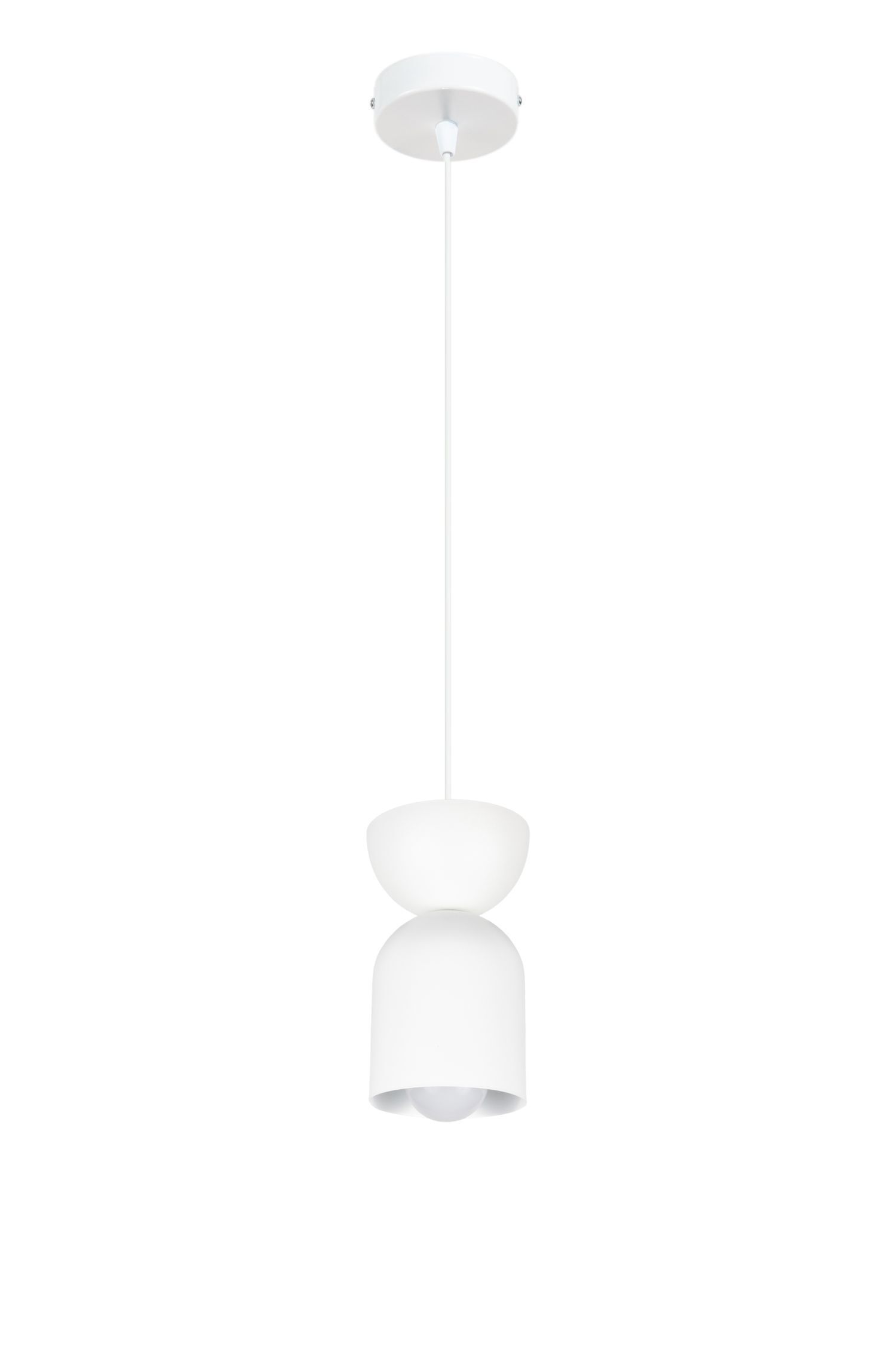Minimalistische Hängelampe Weiß Zeitlos E27 Ø11 cm rund pendant light, hanging lamp, weiß, modern, blank