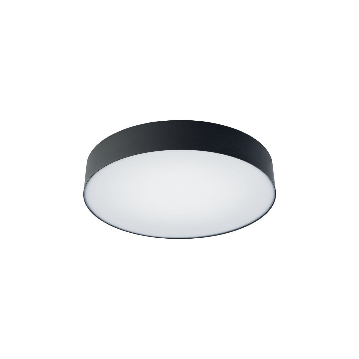 Plafonnier LED 4000 K 2200 lm Ø 40,5 cm rond noir