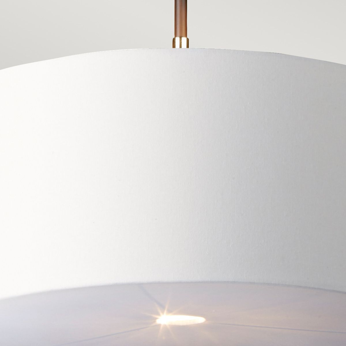 Plafonnier E27 D : 45,5 cm réglable en hauteur Tissu Métal
