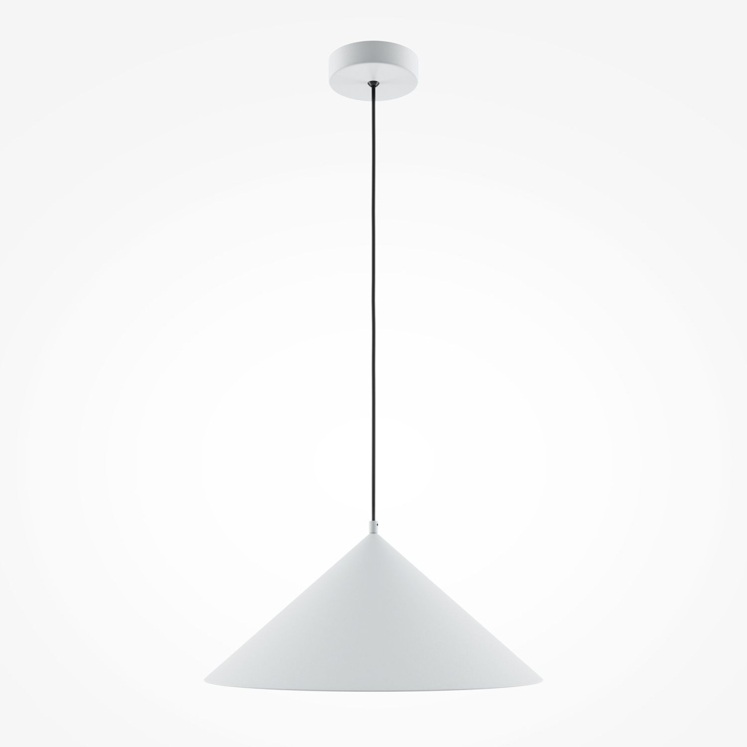 Lampe à suspendre métal ronde Ø 35 cm H : max. 318 cm Blanc E27