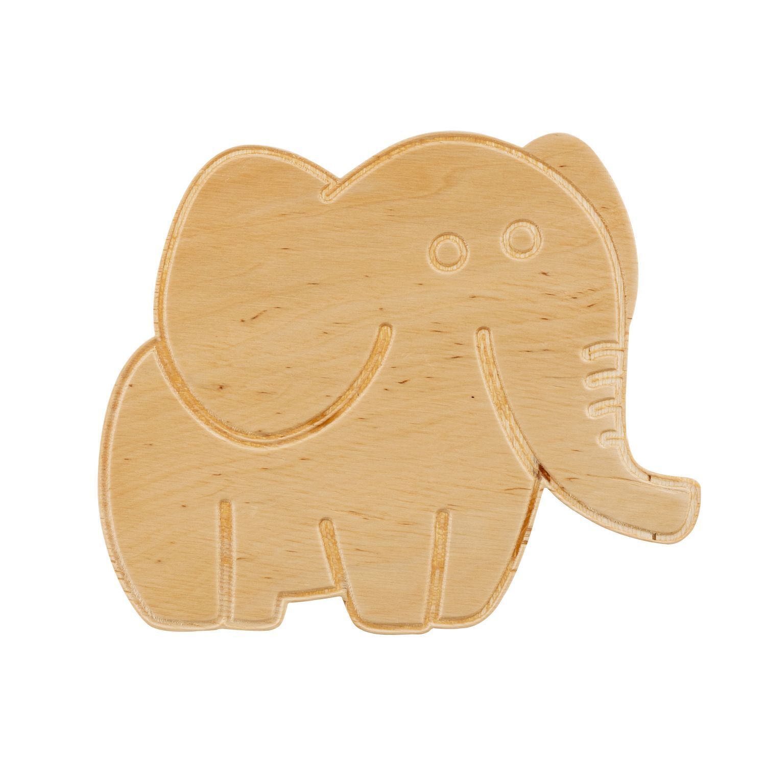 Lampe murale chambre d'enfant bois avec prise interrupteur éléphant E14