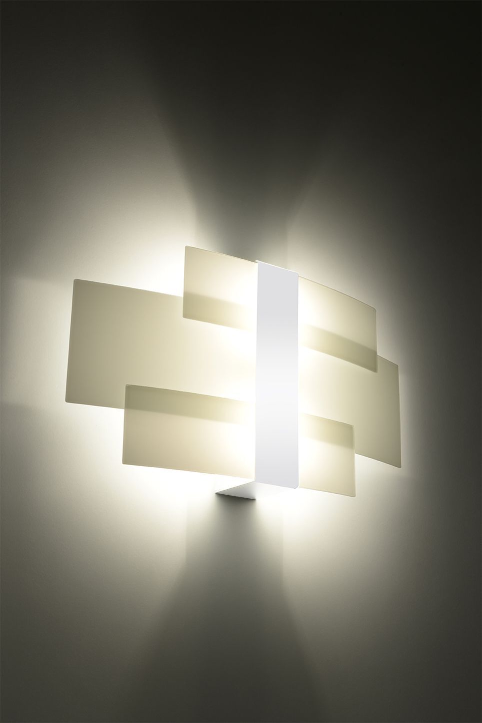 Applique Blanc Verre Métal Moderne 2x G9 MAGO