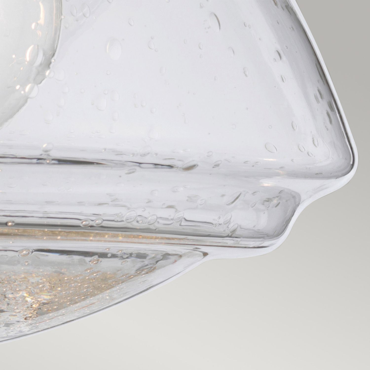 Applique salle de bain H : 22,1 cm IP44 E27 Chrome en métal Verre de pluie Glas, Eis, Töpferei