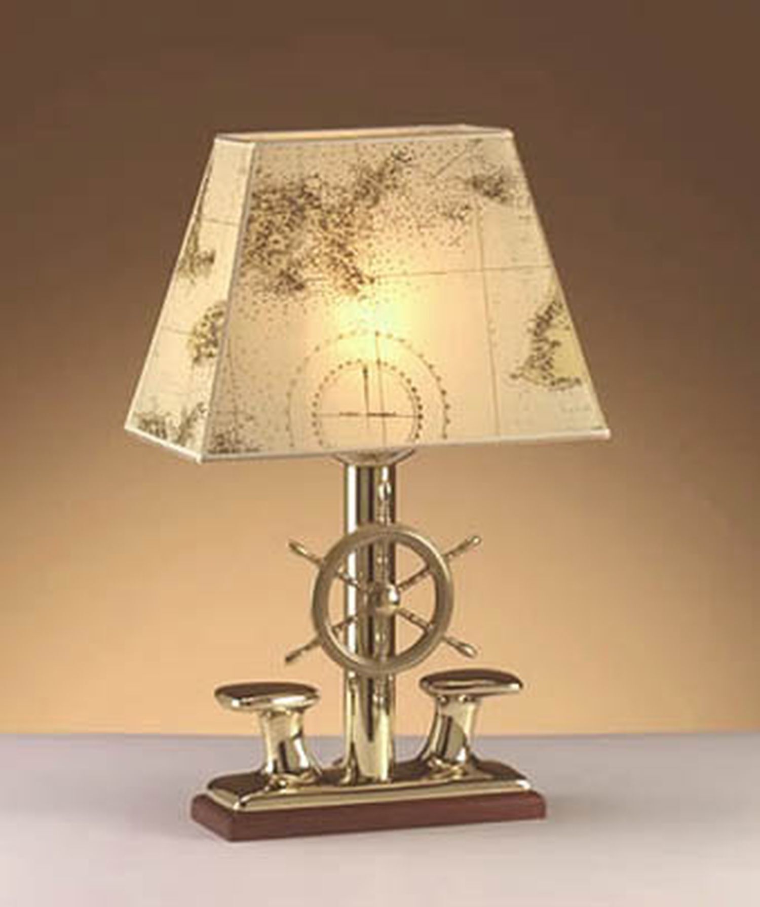 Noble lampe de table NAUSICA laiton H:53cm Maritim