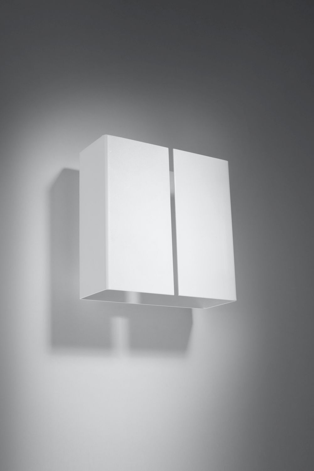 Applique blanche métal angulaire Up Down 2x G9 décoratif