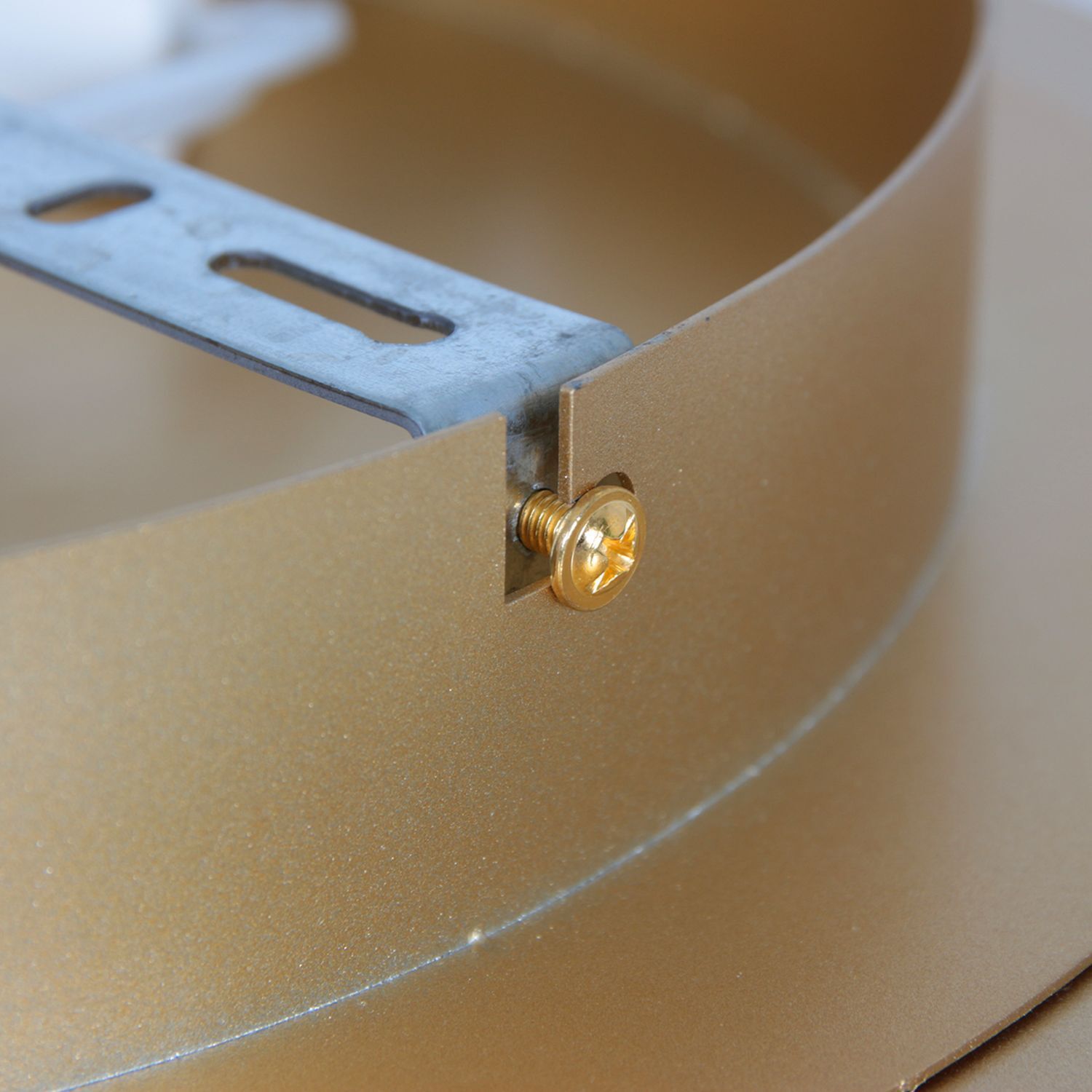 Plafonnier LED Métal Plastique doré L:32 cm Anneau Zubehor, Manschette