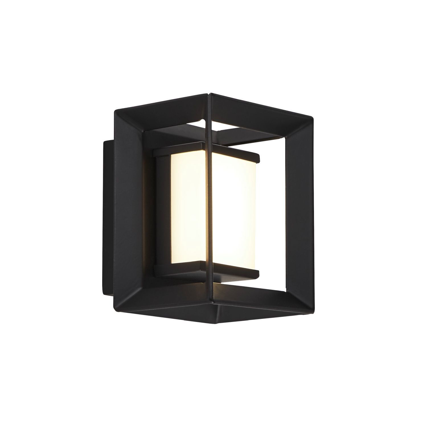 Applique LED salle de bain IP44 noir blanc 3000 K H : 10 cm
