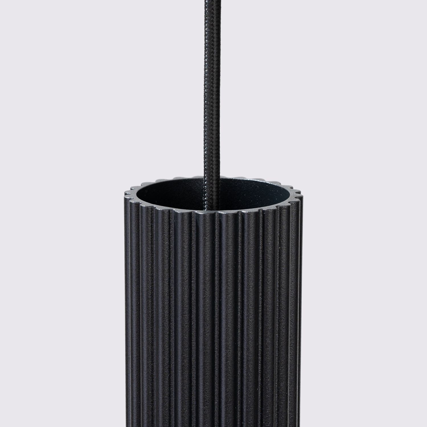 Suspension à 3 flammes GU10 L : 45 cm Noir Moderne BERTA