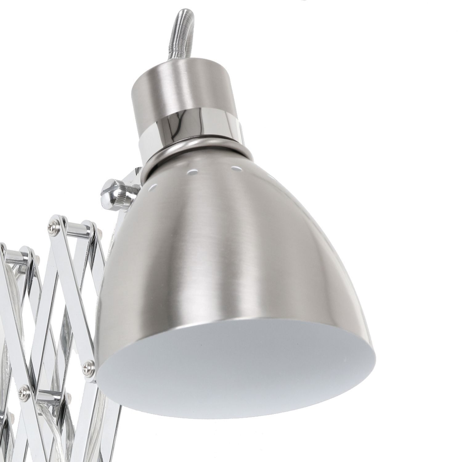 Spot mural extensible métal E27 dimmable avec fiche