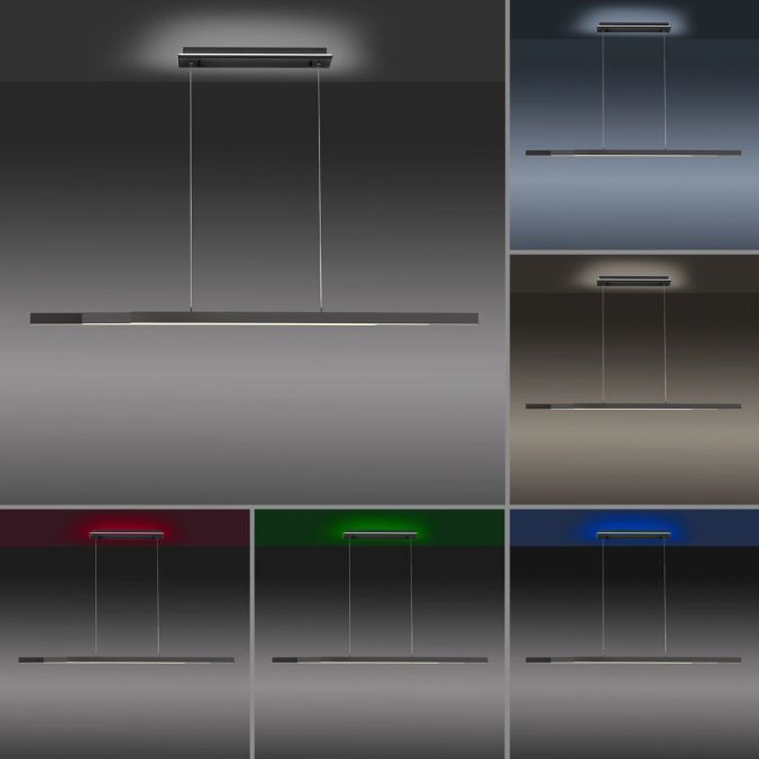 Lampe LED à suspendre RGB changement de température de couleur 179 cm dimmable Beleuchtung, Drinnen