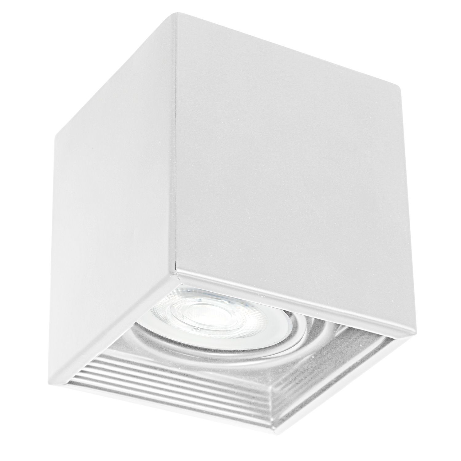 Spot de plafond rectangulaire GU10 Blanc Métal Moderne DOWNLIGHT Deckenleuchte
