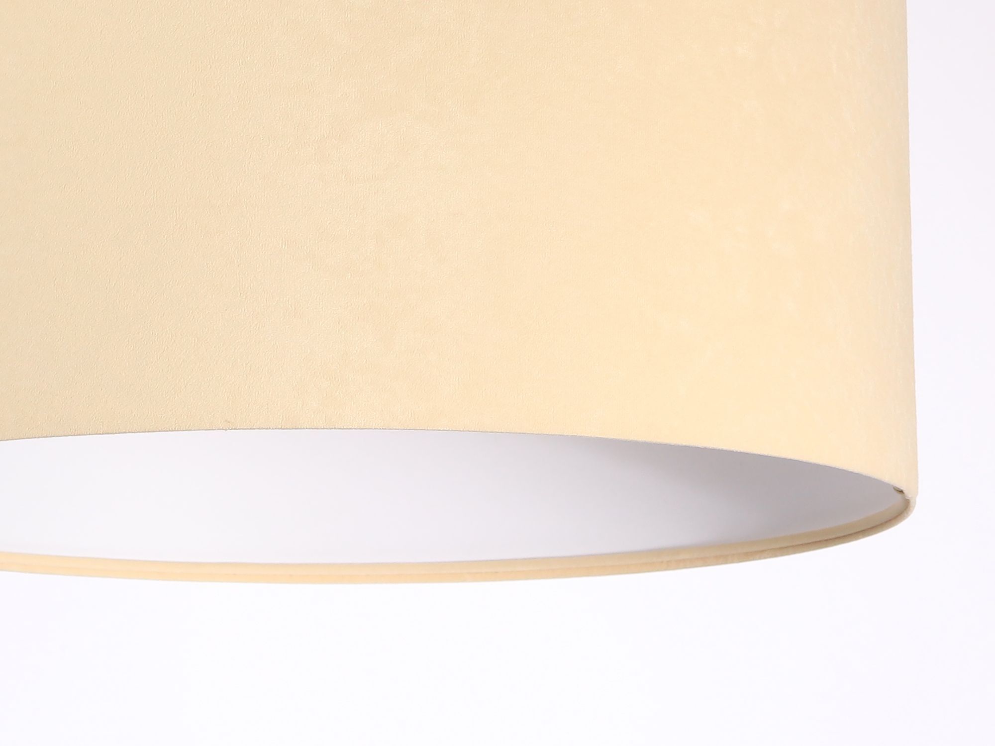 Lampe à suspendre Lampe de table à manger Crème Blanc Tissu