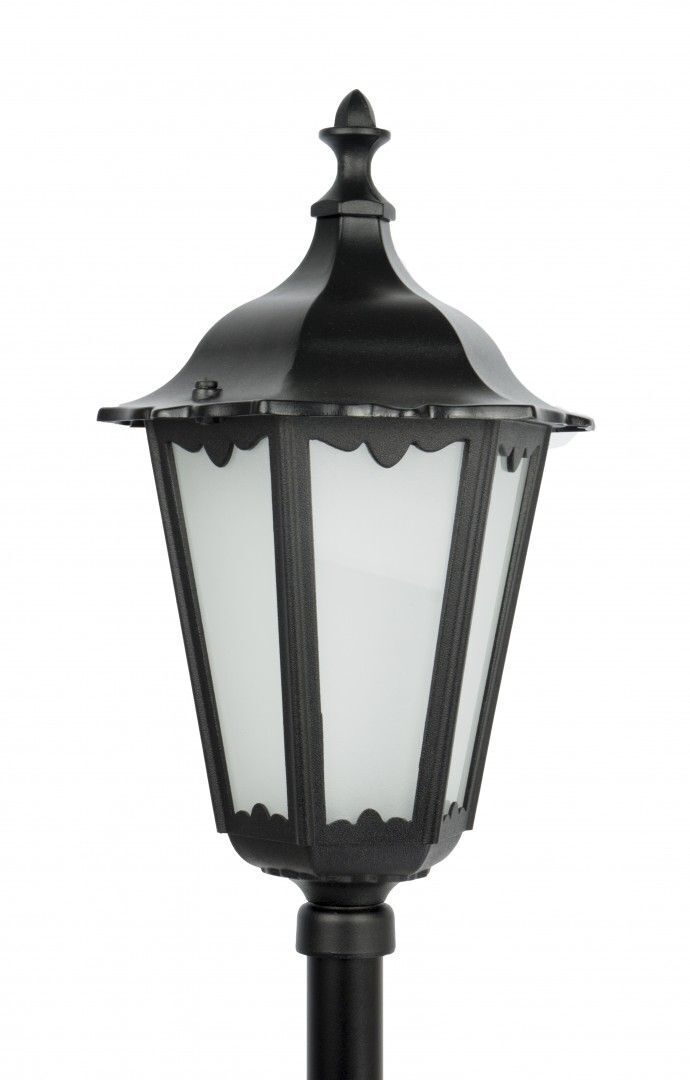 Lampe de chemin rustique noire 84cm élégante E27