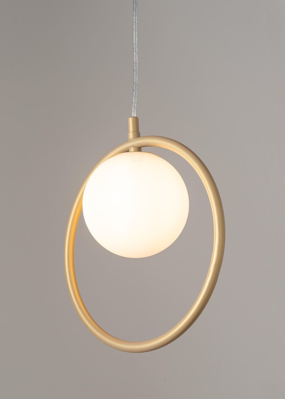 Lampe à suspendre Métal Or Verre Boule Ø12 cm G9 Moderne