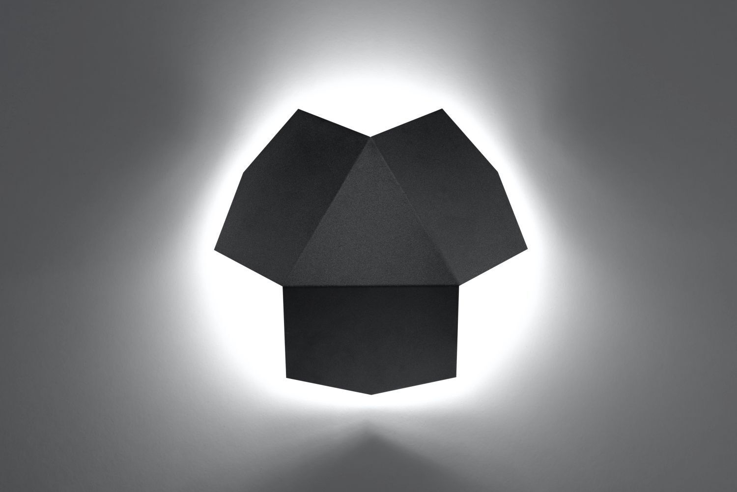 Applique décorative Noir Effet de lumière Métal