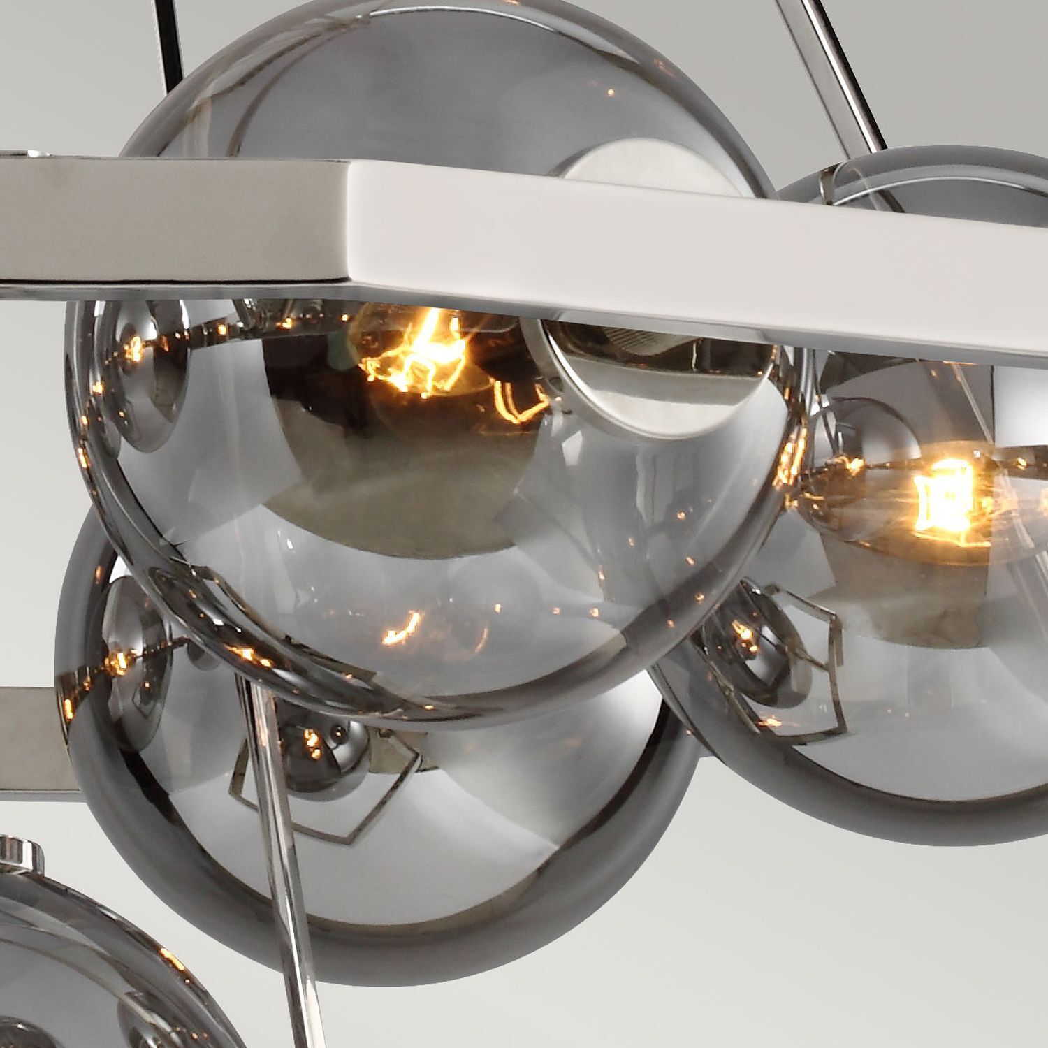 Suspension Abat-jour sphérique Verre fumé D : 81,3 cm E14 Moderne Beleuchtung, Leuchte, Kronleuchter, Lampe