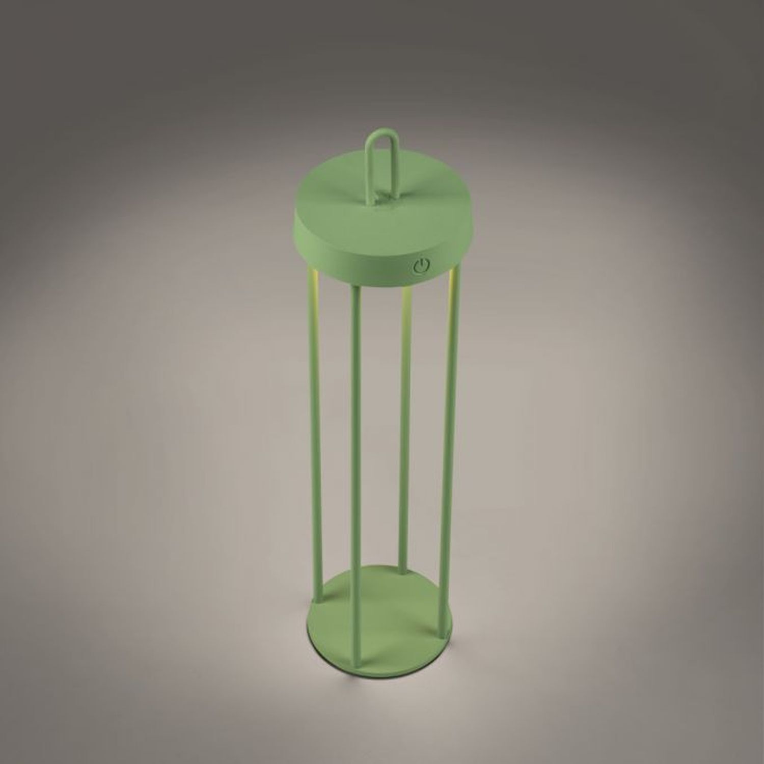 Lampe de table LED rechargeable métal dimmable IP44 2700 K vert