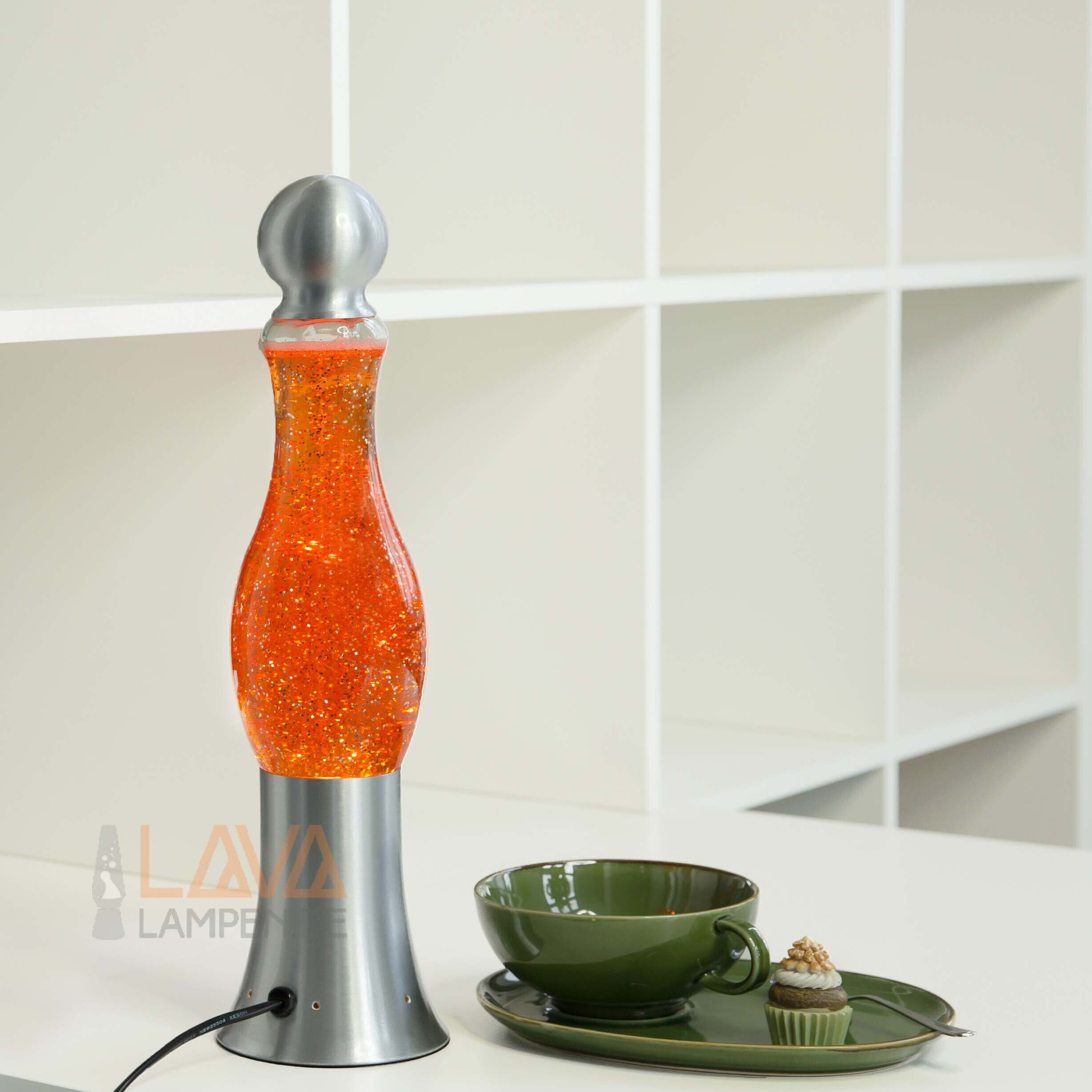 Lampe à paillettes Michi Orange