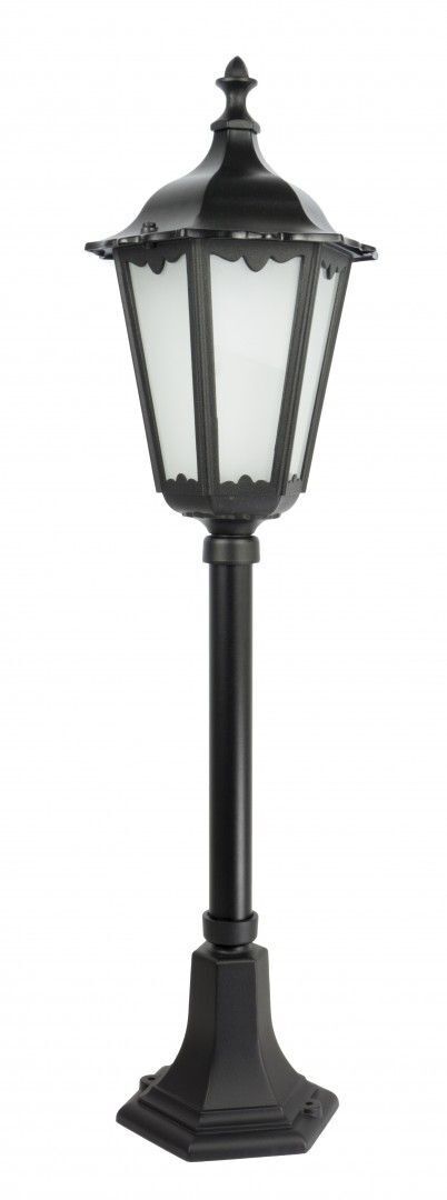 Lampe de chemin rustique noire 84cm élégante E27