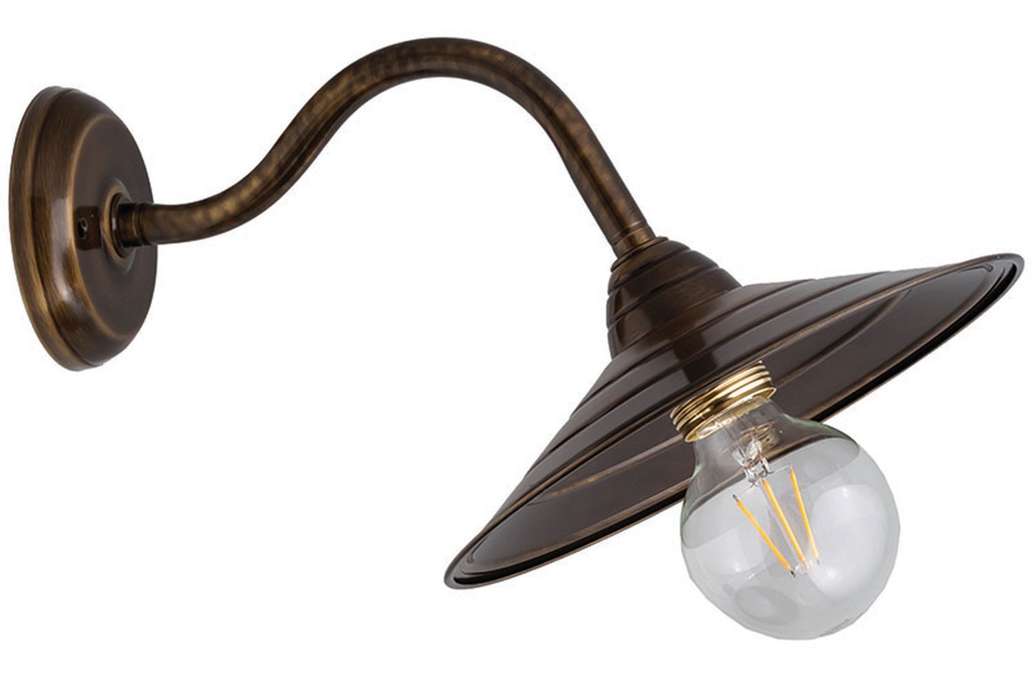 Petite lampe murale en laiton Classique Lampe antique