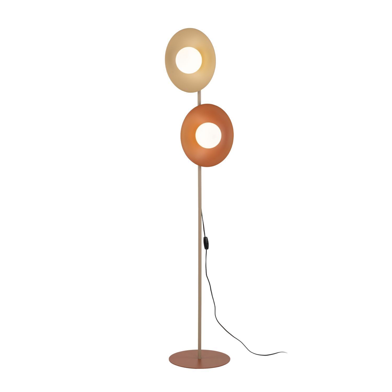 Stehlampe, Tischlampe, Metall, Orangene Lichter, Standlampenkabel