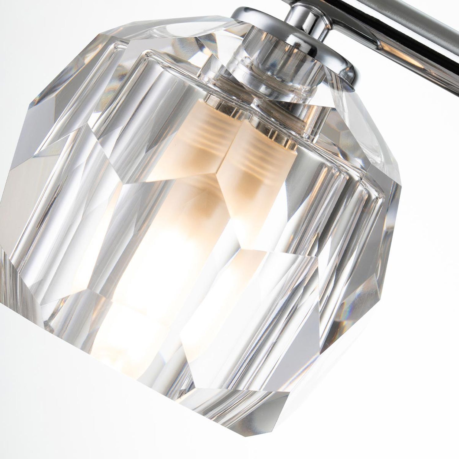 Applique salle de bain cristal LED G9 IP44 L : 55 cm Chrome
