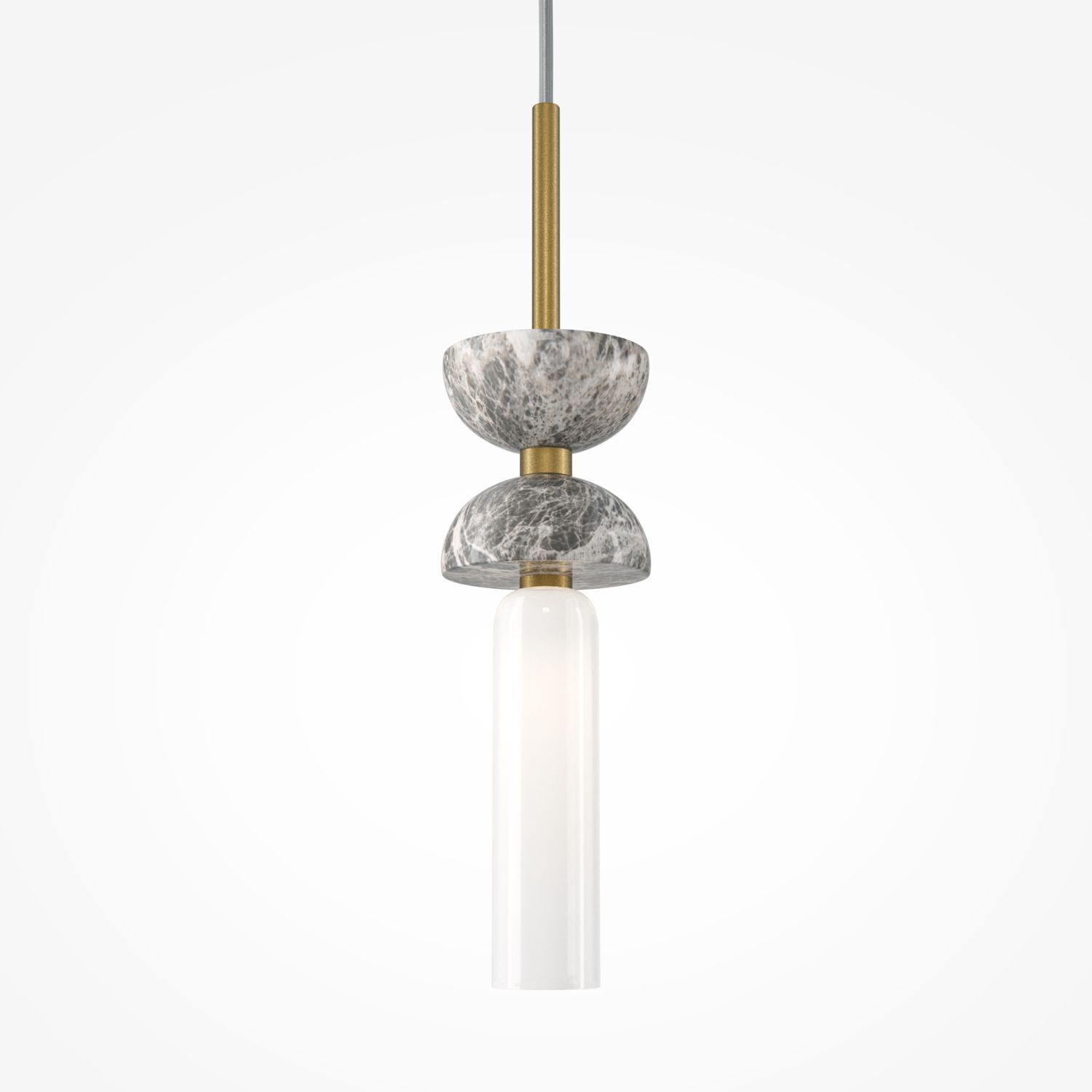 Lampe à suspendre verre métal G9 ronde D : 10 cm Moderne