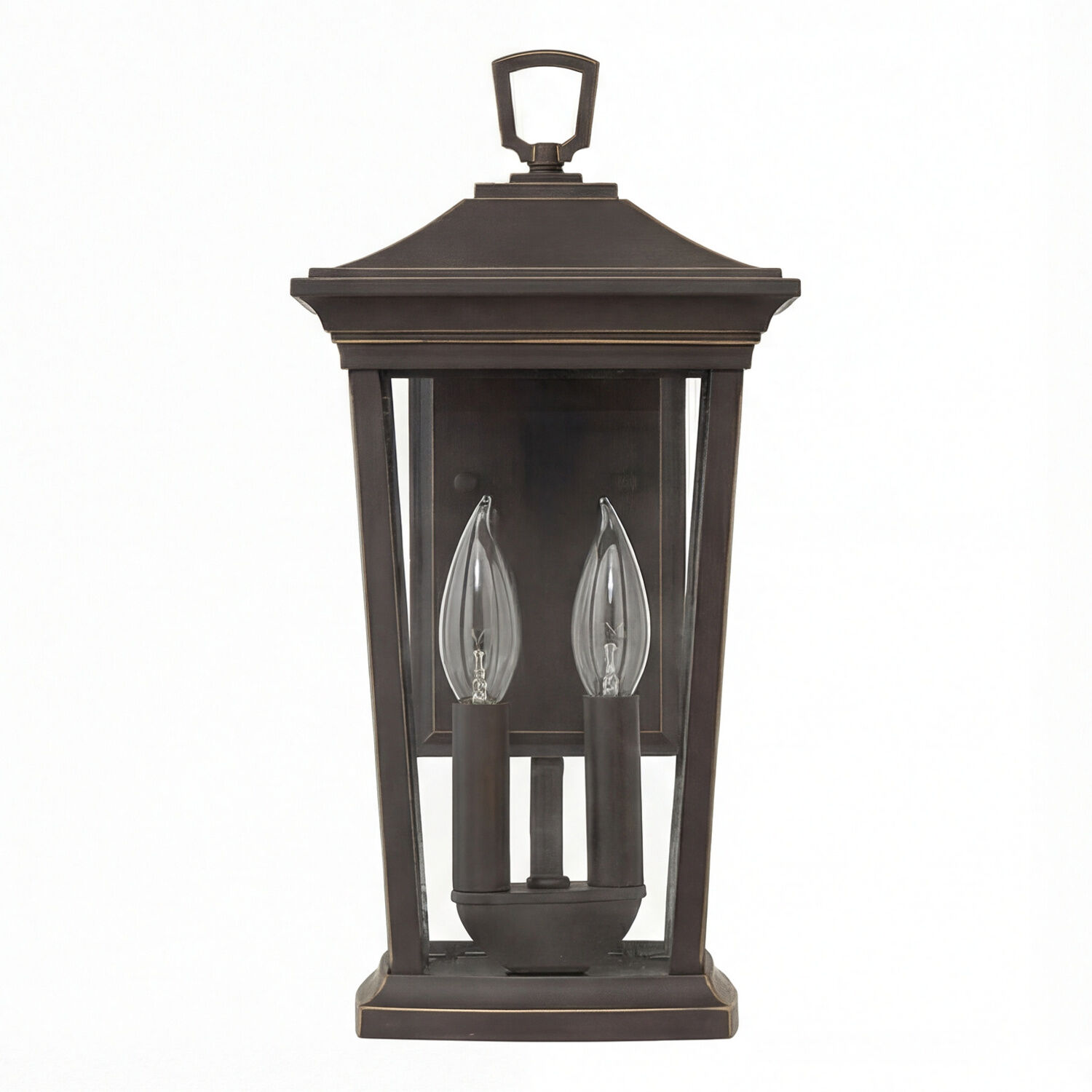 aussen-wandleuchte-aussenlampe-kenneth-2-flammig-geoeltes-bronze-oelgeriebenes-bronze-rustikal-vintage-01 laterne, lanterne, außenleuchte, eisenoptik, glasglühbirne