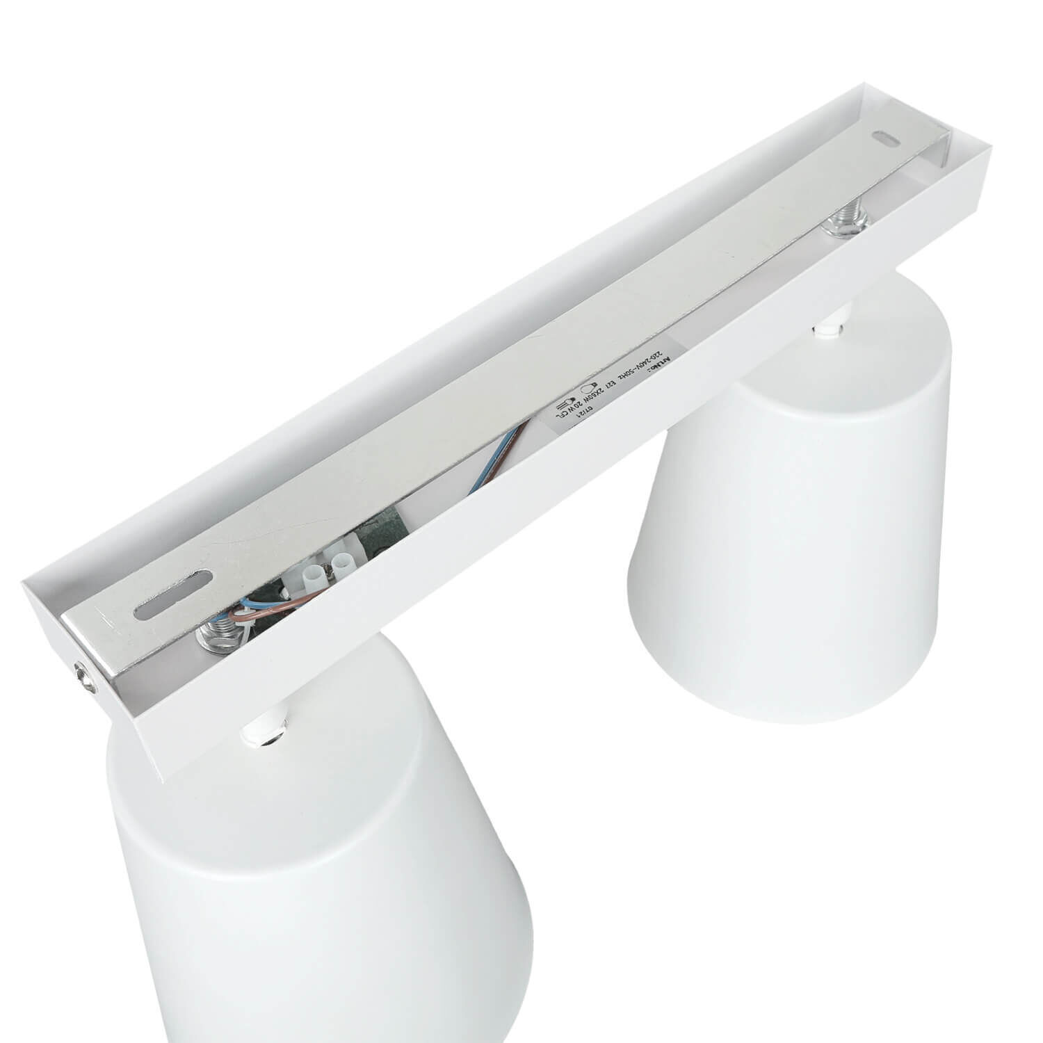 Plafonnier blanc or flexible 2 flammes E27 Beleuchtung, Lampe, Drinnen, Zimmer, Duscharmatur