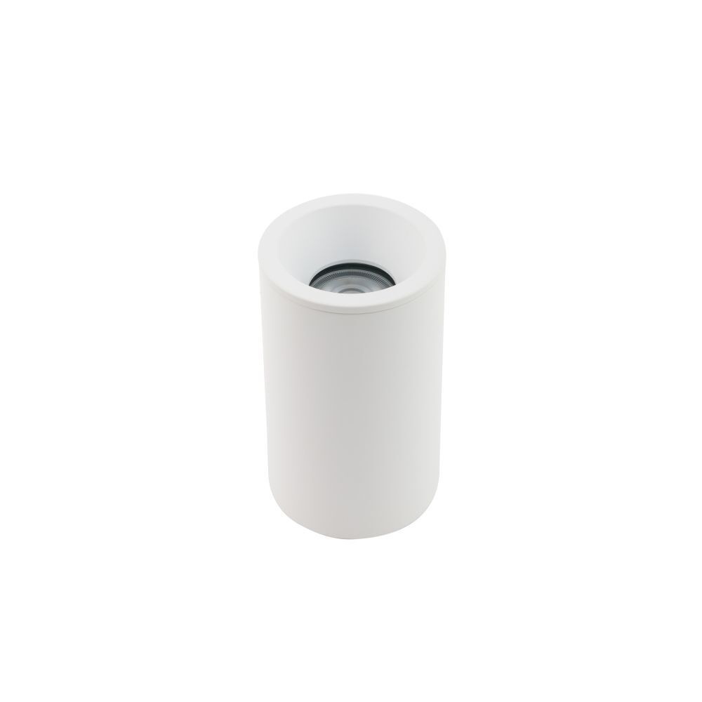 Spot de plafond aluminium verre IP54 Ø8,5cm rond