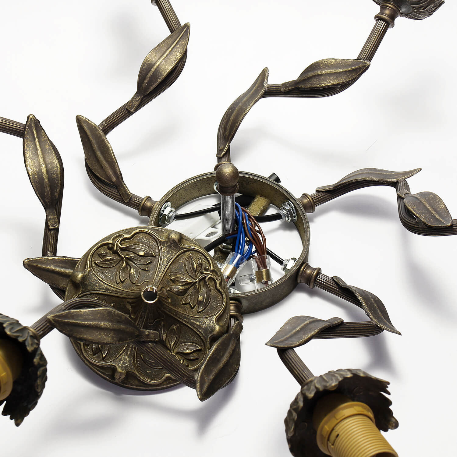 Plafonnier Premium Ø44cm 6-Flmg Bronze, Schwert, Waffe