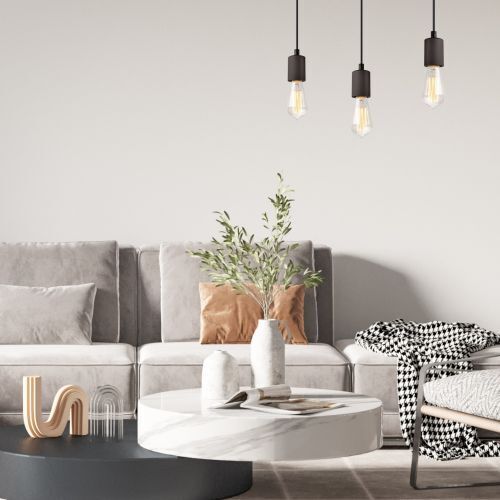 Suspension AMIDA Marron Moderne longue table à manger