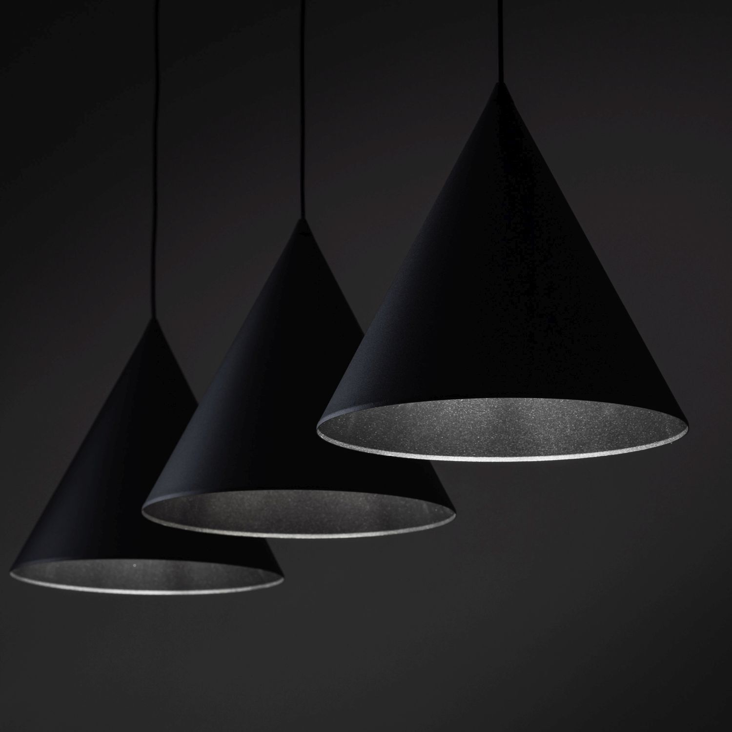 Lampe à suspendre noire 3 flammes métal E27 réglable en hauteur