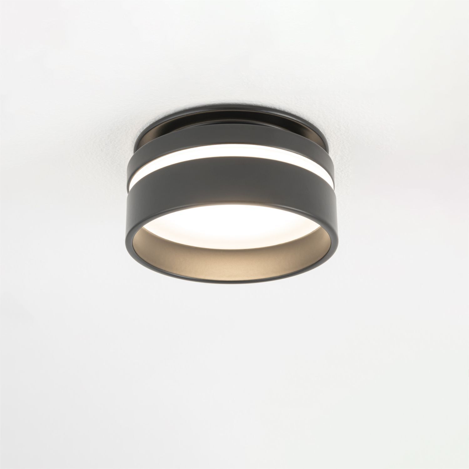 Spot encastré GU10 Ø 8 cm Noir Aluminium Moderne