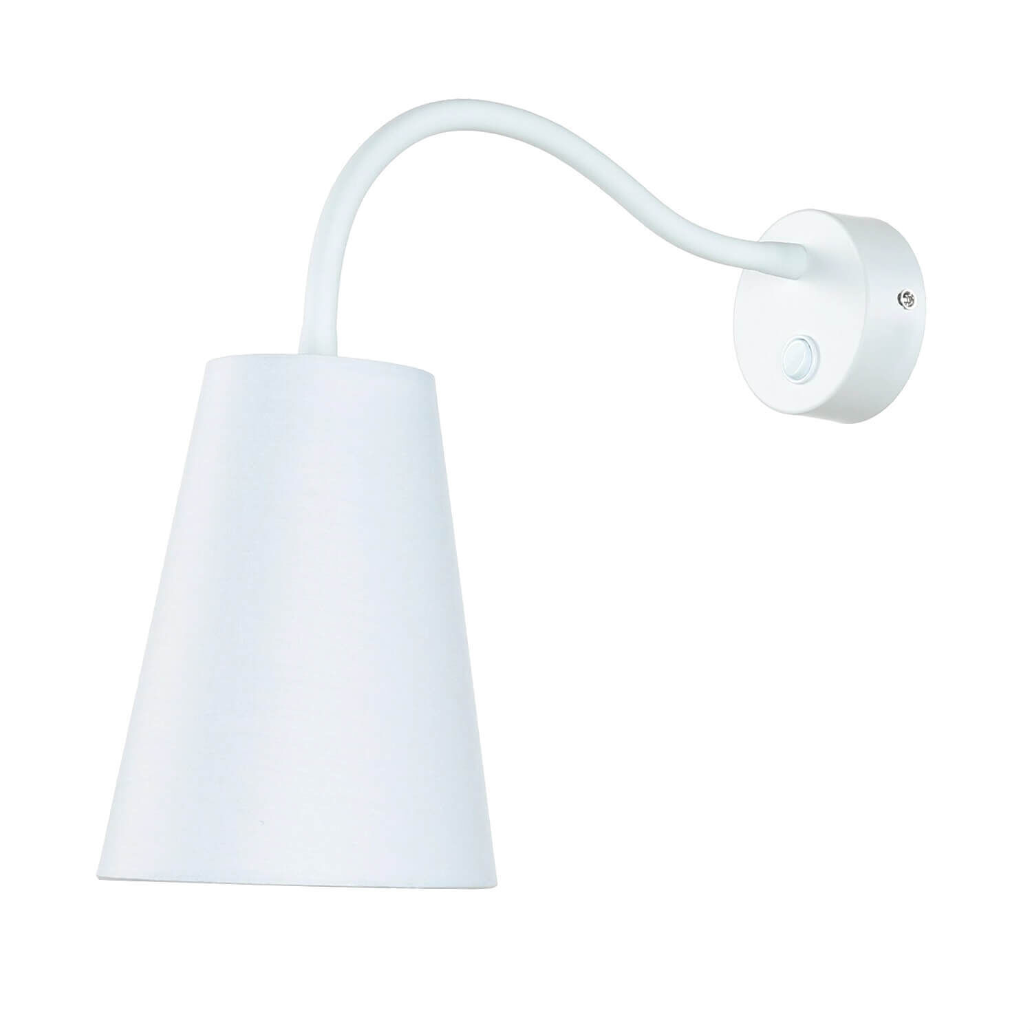 Applique murale ajustable Blanc Ø13cm avec interrupteur Lampe, Lampenschirm, Drinnen, Zimmer, Duscharmatur