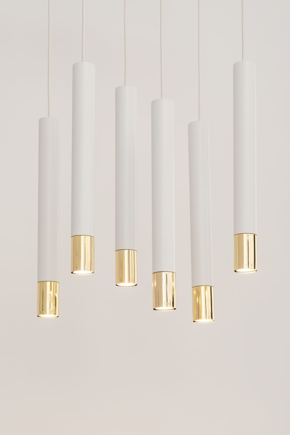 Lampe à suspendre métal blanc or Moderne élégant THEANO