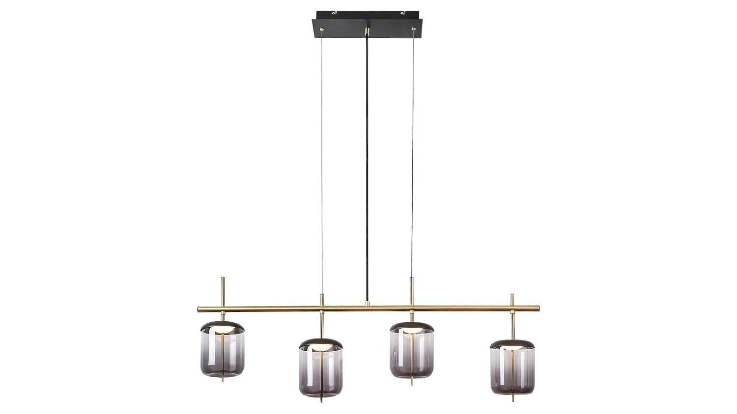 Lampe à LED suspendue Moderne en bronze noir 24W 4000K