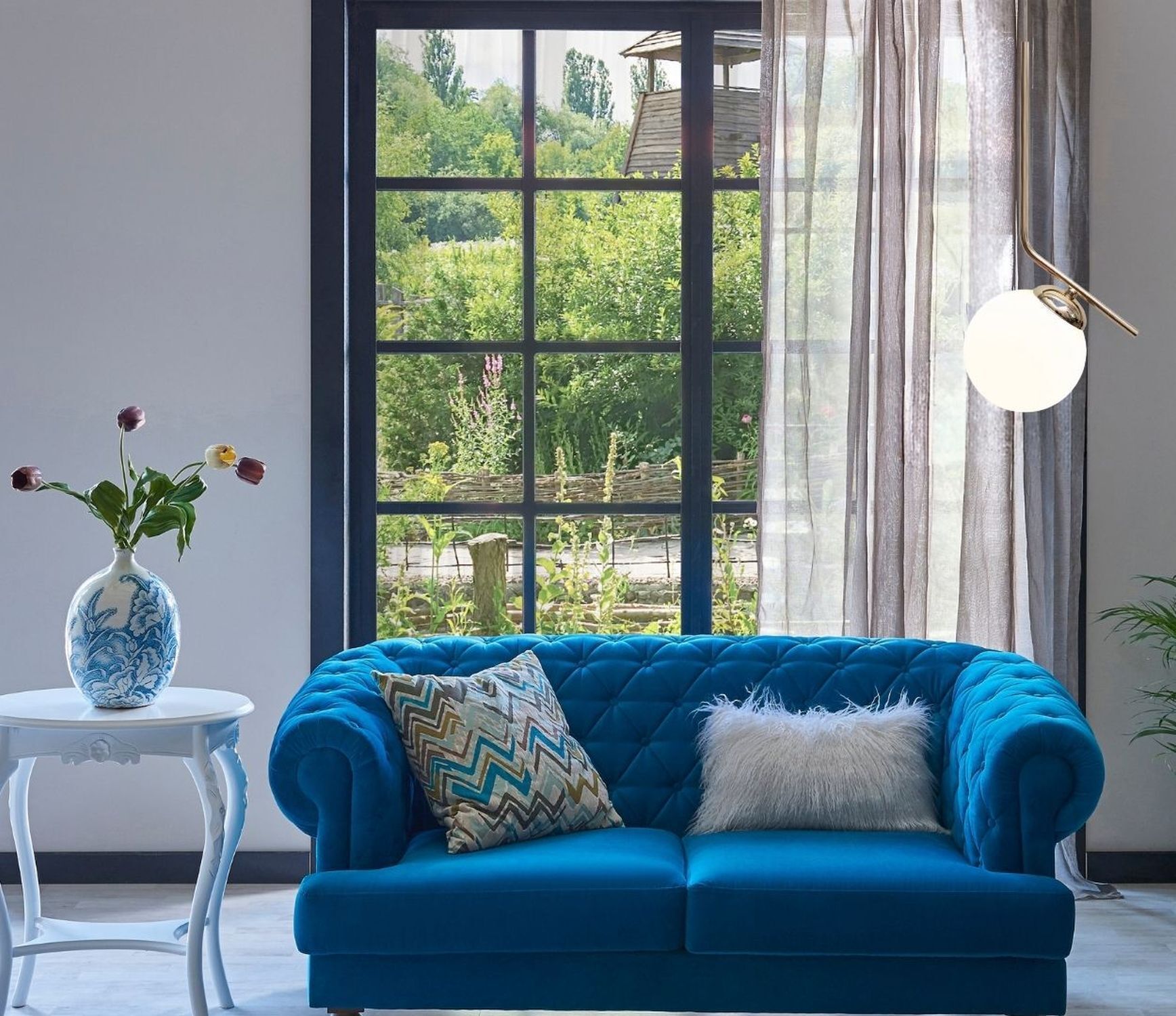 Suspension dorée verre faible éblouissement L:15 cm E27 métal Couch, Mobiliar, Innenarchitektur, Inneneinrichtung, Kissen