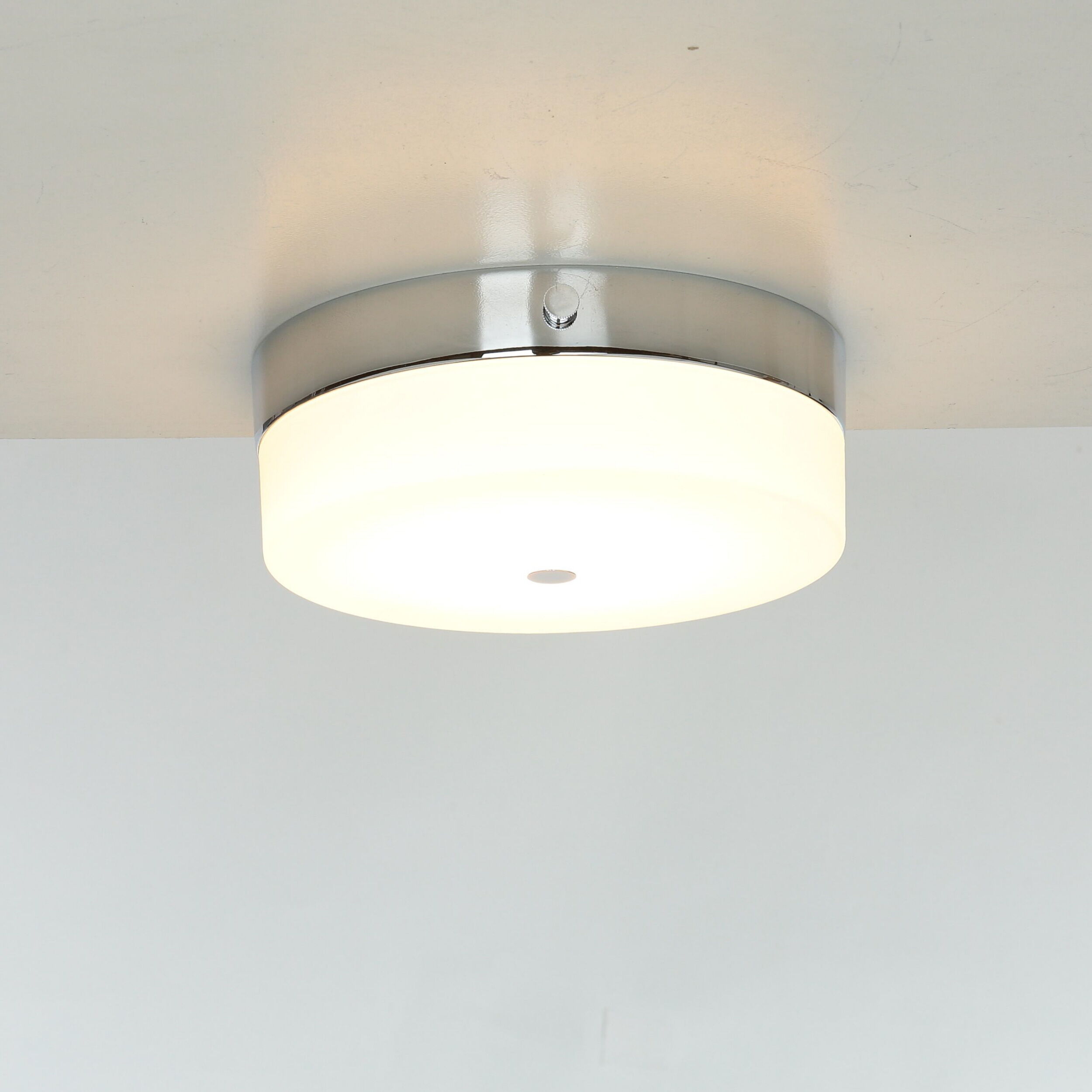 LED Deckenleuchte JANJA in Chrom IP44 Ø25cm Lampe Deckenleuchte, Leuchte