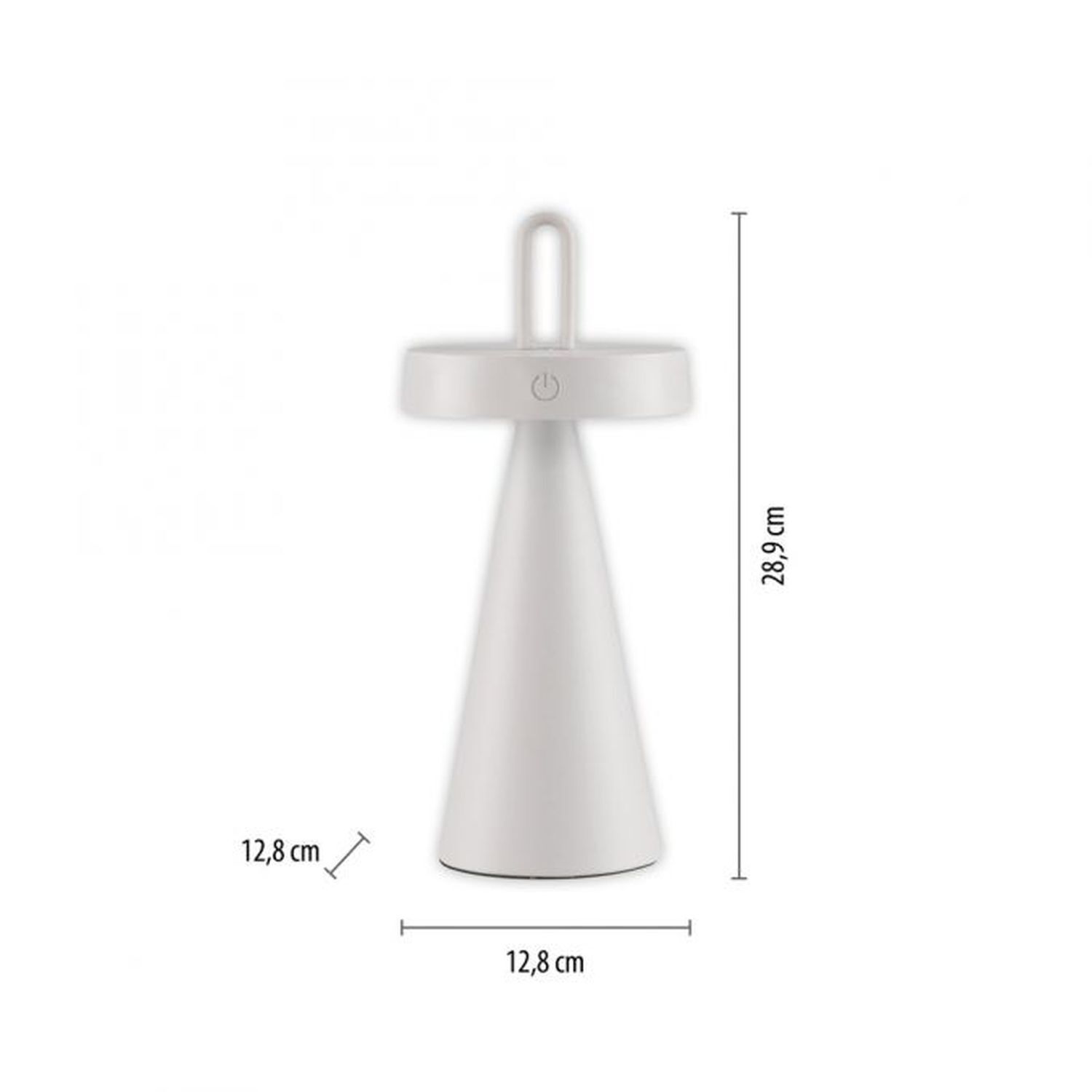 Lampe de table LED rechargeable Variateur Touch IP44 2700 K 28,9 cm Beleuchtung
